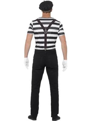 Mime artiest verkleedkostuum