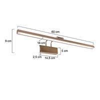 Steinhauer SchilderijlampLitho LED 60cm bronsbruin - 2431BR - thumbnail