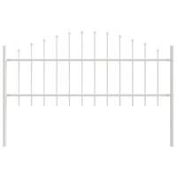 Tuinhek 4 pcs Wit 170 x 140 cm Gepoedercoat staal - thumbnail