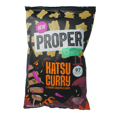 Proper Chips Chips katsu curry glutenvrij 85 Gram