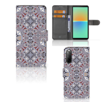 Sony Xperia 10 IV | Bookcase | Flower Tiles - thumbnail