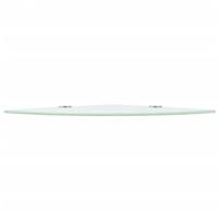 Hoekschap met chromen dragers 25x25 cm glas wit - thumbnail