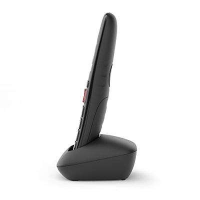 Gigaset E290Hx Universele Handset, Draadloze Ip-Telefoon Voor Senioren Voor Aansluiting Op Uw Basisstation Of Router, Met Zeer Grote Toetsen, Extra Luid Functie, Compatibel Met Hoorapparaat, Zwart