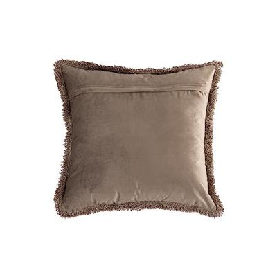 PTMD kussen nous velvet taupe 60 x 60 cm | 4 stuks