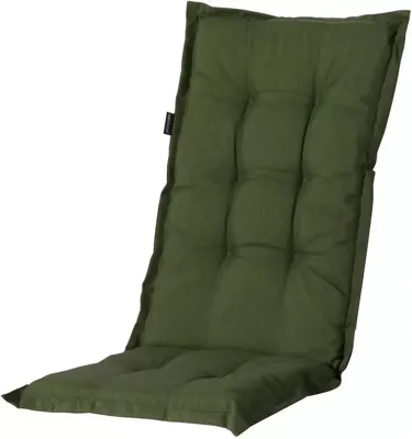Madison stoelkussen met hoge rug panama 123x50 cm groen