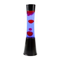 Itotal Lavalamp zwart/paars/roze, 40cm - thumbnail