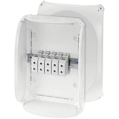 Hensel DK 5055 G Aftakkast (l x b x h) 122 x 355 x 255 mm Grijs-wit (RAL 7035) IP66 1 stuk(s) Hensel DK 5055 G Aftakkast (l x b x h) 122 x 355 x 255 mm Grijs-wit (RAL 7035) IP66 1 stuk(s)