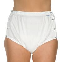 Suprima 1288 Slip Pes Pu + Drukknop Unisex Wit Xxl - thumbnail