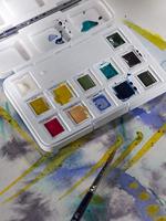 Van Gogh • aquarelverf pocket box gedempte tinten met 12 kleuren in halve napjes - thumbnail