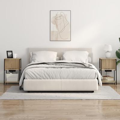 Nachtkastje Sonoma eiken 38 x 31 x 61 cm Bewerkt hout