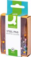 Q-CONNECT spelden 3 x 30 mm vernikkeld doos van 80 stuks - thumbnail