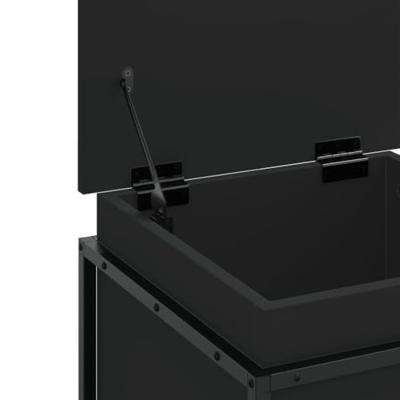 VidaXL Opbergbox met deksel 40x40x51,5 cm bewerkt hout zwart