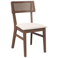 Eetkamerstoelen met kussens 2 st massief hout rubber bruin - thumbnail