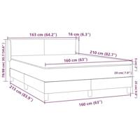 Boxspring met matras fluweel roze 160x210 cm - thumbnail