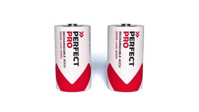 PerfectPro Oplaadbare D batterij (mono) NiMH 8000 mAh 1.2 V 2 stuk(s)