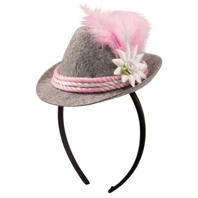 Tiara mini roze Oktoberfest