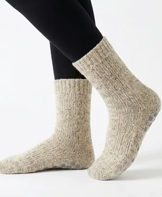 Apollo warme anti slip huissokken - Bedsokken dames en heren - Grip sokken - slaapsokken