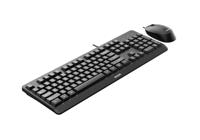 Toetsenbord en muis Philips SPT6207BL/16 Qwerty Spaans - thumbnail