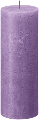 Bolsius stompkaars rustiek shine 6.8x19cm vibrant violet