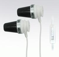 Koss SparkPlug In-Ear Hoofdtelefoon Oortelefoon - Wit/Zwart - thumbnail