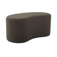 Leitmotiv [DL] Pouf Ada Wave bouclé Taupe Green - - thumbnail