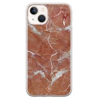 iPhone 13 mini siliconen hoesje - Marble sunkissed - thumbnail