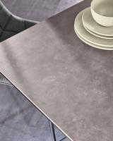 Kave Home Uitschuifbare Eettafel 'Atminda' Keramiek, 160-210 x 90cm, kleur zwart - thumbnail