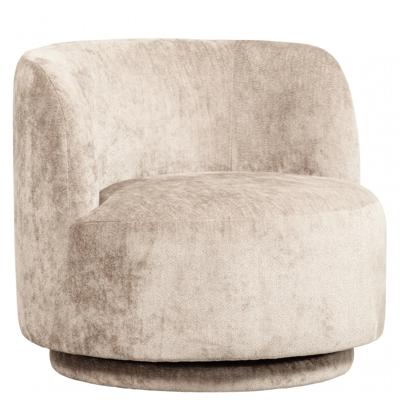 WOOOD Draaifauteuil 'Popular' Modulair, Chenille, kleur Naturel