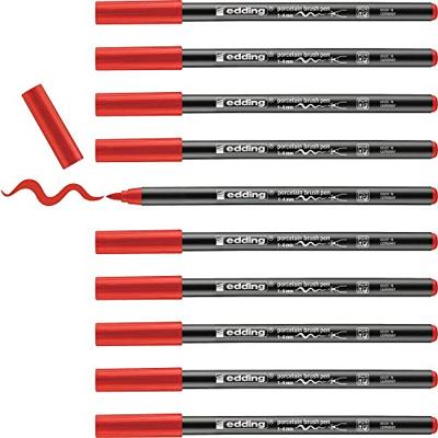 Brushpen edding 4200 porselein rood | 10 stuks Brushpen edding 4200 porselein rood | 10 stuks