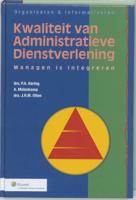 Kwaliteit van administratieve dienstverlening (Hardback) - thumbnail