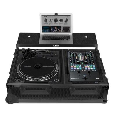 UDG U91100BL Ultimate Flight Case Single Turntable Battle voor 10" en 12" mixers