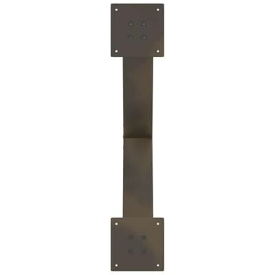 Salontafelpoten 2 st X-vormig 70x(42-43) cm staal naturel