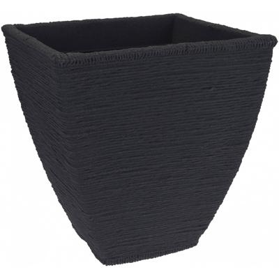 Nampook bloempot Ribbed Vase 40 x 42 cm kunststof antraciet Nampook bloempot Ribbed Vase 40 x 42 cm kunststof antraciet