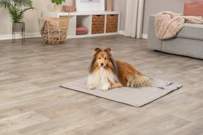 Huisdierendeken Trixie CityStyle Lichtgrijs Polyester Polyurethaan Synthetisch Leer 80 × 80 cm - thumbnail
