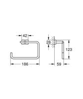 Handdoekring GROHE Essentials Cube - thumbnail
