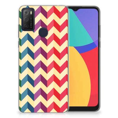 Alcatel 1S (2021) | TPU bumper | Zigzag Multi Color Alcatel 1S (2021) | TPU bumper | Zigzag Multi Color