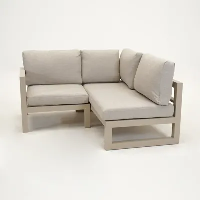 Grosso 2-zits bank R+ hoek antraciet