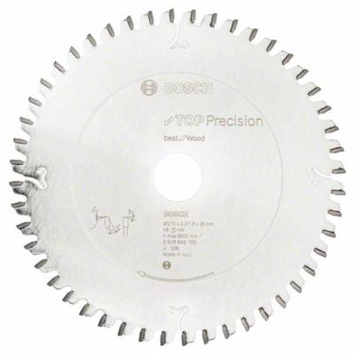 Bosch Accessories Top Precision 2608642100 Hardmetaal-cirkelzaagblad 210 x 30 x 2.3 mm Aantal tanden: 48 1 stuk(s)