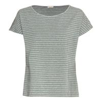 Streepjesshirt, grijs/jade-gemêleerd 36/38 - thumbnail
