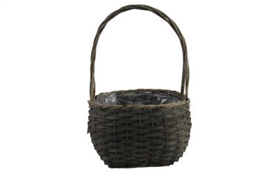 Mand rd wilg/hout Esmond L grijs