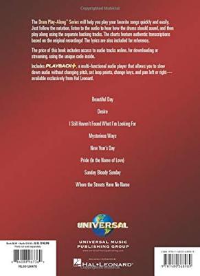 Hal Leonard Drum Play-Along U2 drumboek Hal Leonard Drum Play-Along U2 drumboek