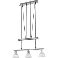 LED Hanglamp - Hangverlichting - Trion Levino - E14 Fitting - Warm Wit 3000K - 3-lichts - Rechthoek - Mat Nikkel - Aluminium - thumbnail