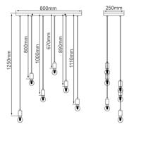 Brilliant 6-lichts hanglampRustik - 99542/76 - thumbnail
