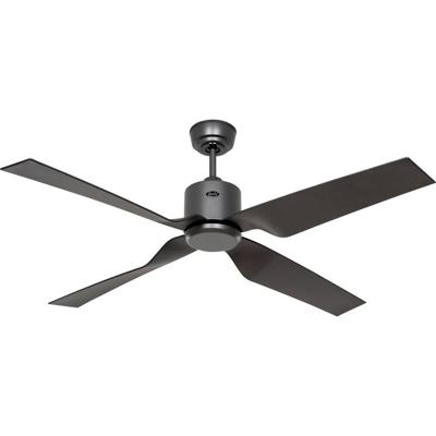 CasaFan ECO VENTOS IP44 132 BG-BG WiFi Flügel basaltgrau Plafondventilator 26 W (Ø x h) 132 cm x 435 mm Basaltgrijs Met afstandsbediening, Timer, Met