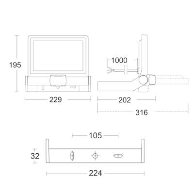 Steinel XLed ONE Sensor wit met bewegingssensor - 65256 - thumbnail