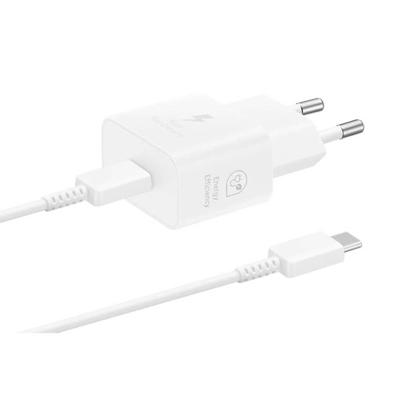 Samsung 25W Power Adapter met USB-C naar USB-C kabel Oplader Wit