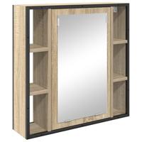 3-delige badkamermeubelset in Sonoma Eiken Hout - thumbnail