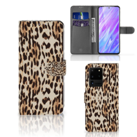 Samsung Galaxy S20 Ultra | Telefoonhoesje | Met pasjeshouder | Leopard - thumbnail