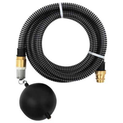 Zuigslang met messing koppelingen 1,1'' 5 m PVC zwart Zuigslang met messing koppelingen 1,1'' 5 m PVC zwart