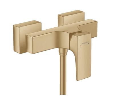 Hansgrohe Metropol ééngreeps douchemengkraan opbouw met rechte greep, Brushed Bronze